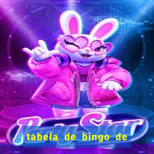 tabela de bingo de 1 a 100